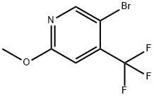 5-BroMo-2-Methoxy-4-trifluoroMethyl pyridine 구조식 이미지