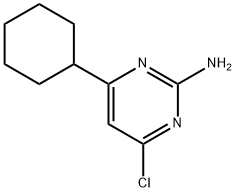 4-chloro-6-cyclohexylpyrimidin-2-amine Structure