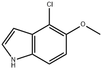 4-Chloro-5-Methoxy-1H-indole 구조식 이미지