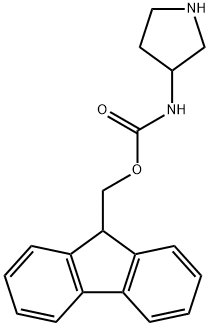 (9H-Fluoren-9-yl)Methyl pyrrolidin-3-ylcarbaMate 구조식 이미지