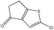 2-Chloro-5,6-dihydro-4H-cyclopenta[b]thiophen-4-one 구조식 이미지