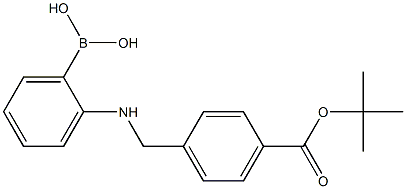 (2-((4-(Tert-Butoxycarbonyl)benzyl)aMino)phenyl)boronic acid Structure