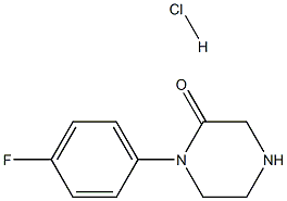 1-(4-Fluorophenyl)piperazin-2-one hydrochloride Structure