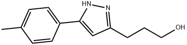 3-(3-(p-Tolyl)-1H-pyrazol-5-yl)propan-1-ol Structure