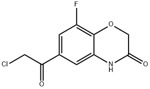 6-(2-chloroacetyl)-8-fluoro-2H-benzo[b][1,4]oxazin-3(4H)-one Structure