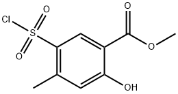 5-Chlorosulfonyl-2-hydroxy-4-Methyl-benzoic acid Methyl ester 구조식 이미지