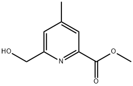 Methyl 6-(hydroxyMethyl)-4-Methylpicolinate 구조식 이미지