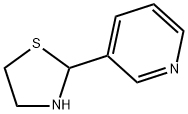 2-(3-Pyridyl)thiazolidine, 97% 구조식 이미지