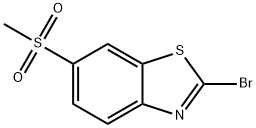 2-BroMo-6-Methanesulfonyl-benzothiazole Structure