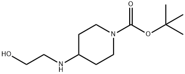 tert-butyl 4-[(2-hydroxyethyl)aMino]piperidine-1-carboxylate Structure