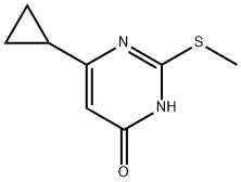 6-Cyclopropyl-2-(Methylthio)pyriMidin-4(3H)-one Structure