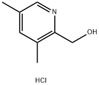3,5-디메틸-2-피리딘메탄올염산염 구조식 이미지