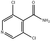 3,5-디클로로-4-피리딘-카르복사미드 구조식 이미지