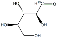 D-Lyxose-1-13C Structure