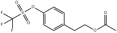 4-(2-아세톡시에틸)페놀트리플루오로메탄설포네이트 구조식 이미지