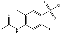 4-AcetaMido-2-fluoro-5-Methylbenzenesulfonyl chloride Structure