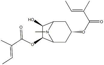 3α,6β-Ditigloyloxytropan-7β-ol 구조식 이미지