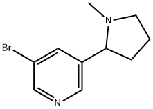 3-BroMo-5-(1-Methylpyrrolidin-2-yl)pyridine 구조식 이미지