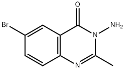3-amino-6-bromo-2-methylquinazolin-4(3H)-one 구조식 이미지
