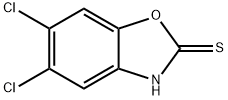 5,6-디클로로-2(3H)-벤족사졸티온 구조식 이미지