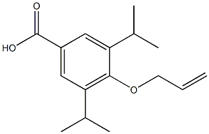 4-(Allyloxy)-3,5-diisopropylbenzoic acid 구조식 이미지