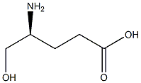 (S)-4-Amino-5-hydroxypentanoic acid 구조식 이미지