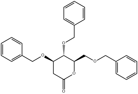 3,4,6-Tri-O-benzyl-2-deoxy-D-glucono-1,5-lactone 구조식 이미지
