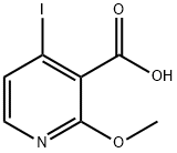 4-iodo-2-Methoxy-pyridine-3-carboxylic acid 구조식 이미지