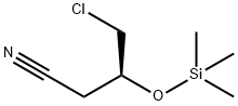 (3S)-4-클로로-3-[(트리메틸실릴)옥시]부탄니트릴 구조식 이미지