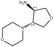trans-4-(4-morpholinyl)tetrahydro-3-furanamine(SALTDATA: 2HCl) Structure