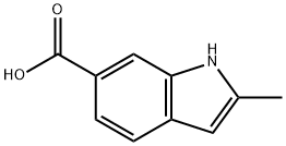 2-Methyl-1H-indole-6-carboxylic acid 구조식 이미지
