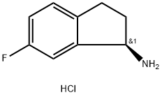 (R)-6-Fluoro-2,3-dihydro-1H-inden-1-aminehydrochloride Structure