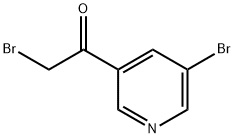 2-bromo-1-(5-bromopyridin-3-yl)ethanone Structure