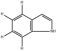 1H-인돌-4,5,6,7-d4 구조식 이미지