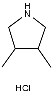 3,4-DiMethylpyrrolidine hydrochloride Structure