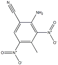 2-AMino-4-Methyl-3,5-dinitrobenzonitrile Structure