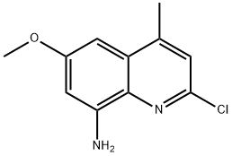 2-클로로-6-메톡시-4-메틸퀴놀린-8-아민 구조식 이미지