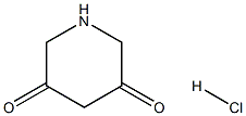 Piperidine-3,5-dione hydrochloride Structure