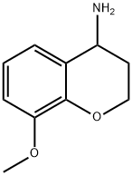 8-METHOXY-3,4-DIHYDRO-2H-1-BENZOPYRAN-4-AMINE Structure