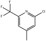 Pyridine, 2-chloro-4-Methyl-6-(trifluoroMethyl)- Structure