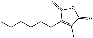 2-Hexyl-3-MethylMaleic Anhydride Structure