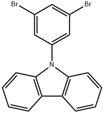 9-(3,5-디브로모페닐)-9H-카바졸 구조식 이미지
