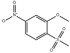 1-메탄설포닐-2-메톡시-4-니트로벤젠 구조식 이미지