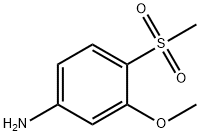 4-메탄술포닐-3-메톡시아닐린 구조식 이미지