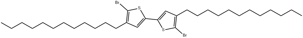 5,5'-dibroMo-4,4'-didodecyl-2,2'-bithiophene 구조식 이미지