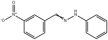 3-NITROBENZALDEHYDE PHENYLHYDRAZONE 구조식 이미지