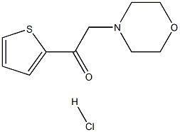 2-Morpholin-4-yl-1-thiophen-2-yl-ethanone hydrochloride Structure