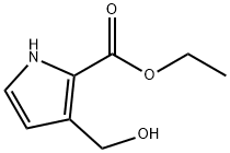 에틸3-(히드록시메틸)-1H-피롤-2-카르복실레이트 구조식 이미지