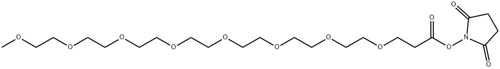 	m-PEG8-NHS ester  구조식 이미지