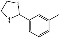 2-(3-Methylphenyl)thiazolidine, 97% 구조식 이미지